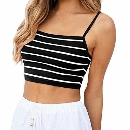 Producto POLP Crop Top Camiseta sin Mangas para Mujer Camiseta de Tirantes de