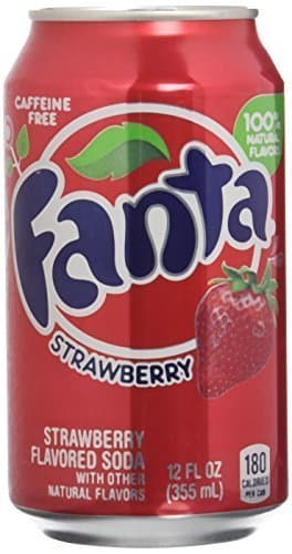 Producto Fanta Refresco con Gas, Sabor Fresa - Paquete de 12 x 355