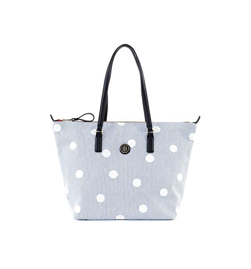 Producto TOMMY HILFIGER AW0AW04968 POPPY TOTE CANVAS BANDOLERA Mujer WHITE BLUE UNI