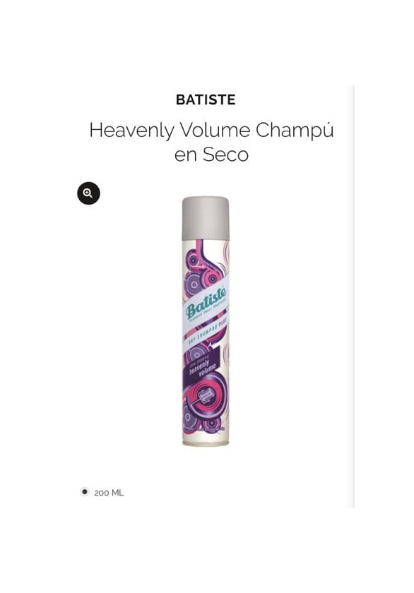 Product Champú seco