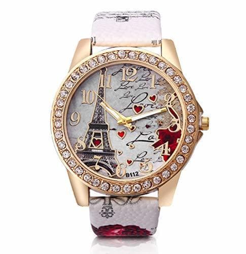 Product Dosige Torre Eiffel Amor Pulsera del Reloj Reloj de Cuarzo de Pulsera