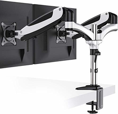 Producto HUANUO Soporte Dual de Aluminio para Monitor Ajustable en Altura