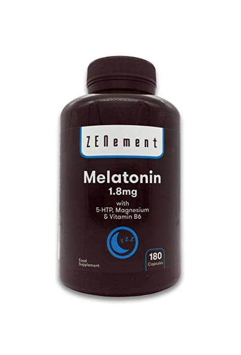 Beauty Melatonina 1,8 mg con 5-HTP, Magnesio y Vitamina B6, 180 Cápsulas