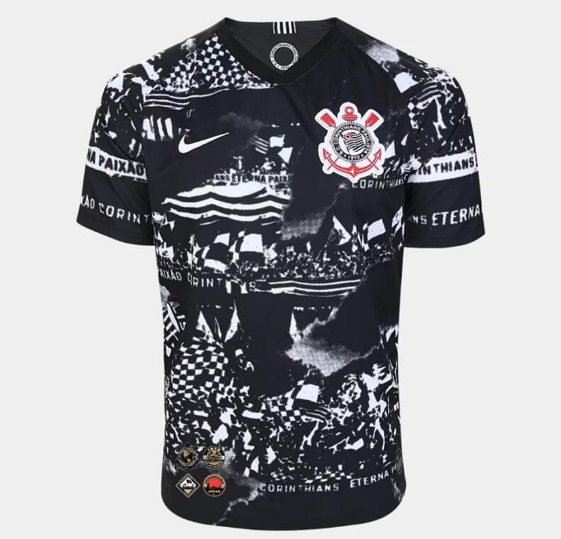 Fashion Camisa Corinthians III Invasões 19/20 Torcedor s/no Nike Mas