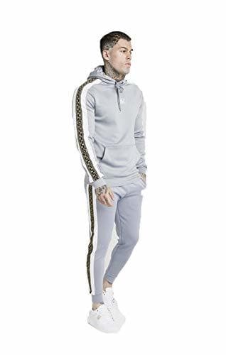 Product Sik Silk Panelled Racer Overhead Hoodie – Grey L