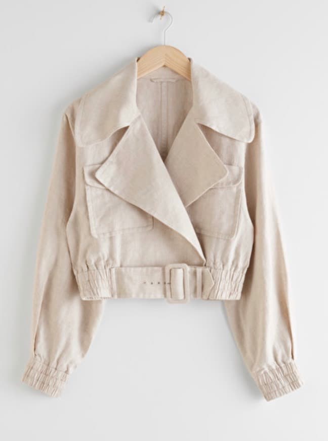 Product Linen Biker Jacket