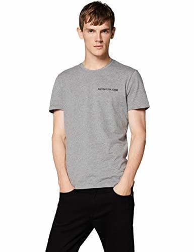 Product Calvin Klein Chest Institutional Slim SS tee Camiseta, Gris