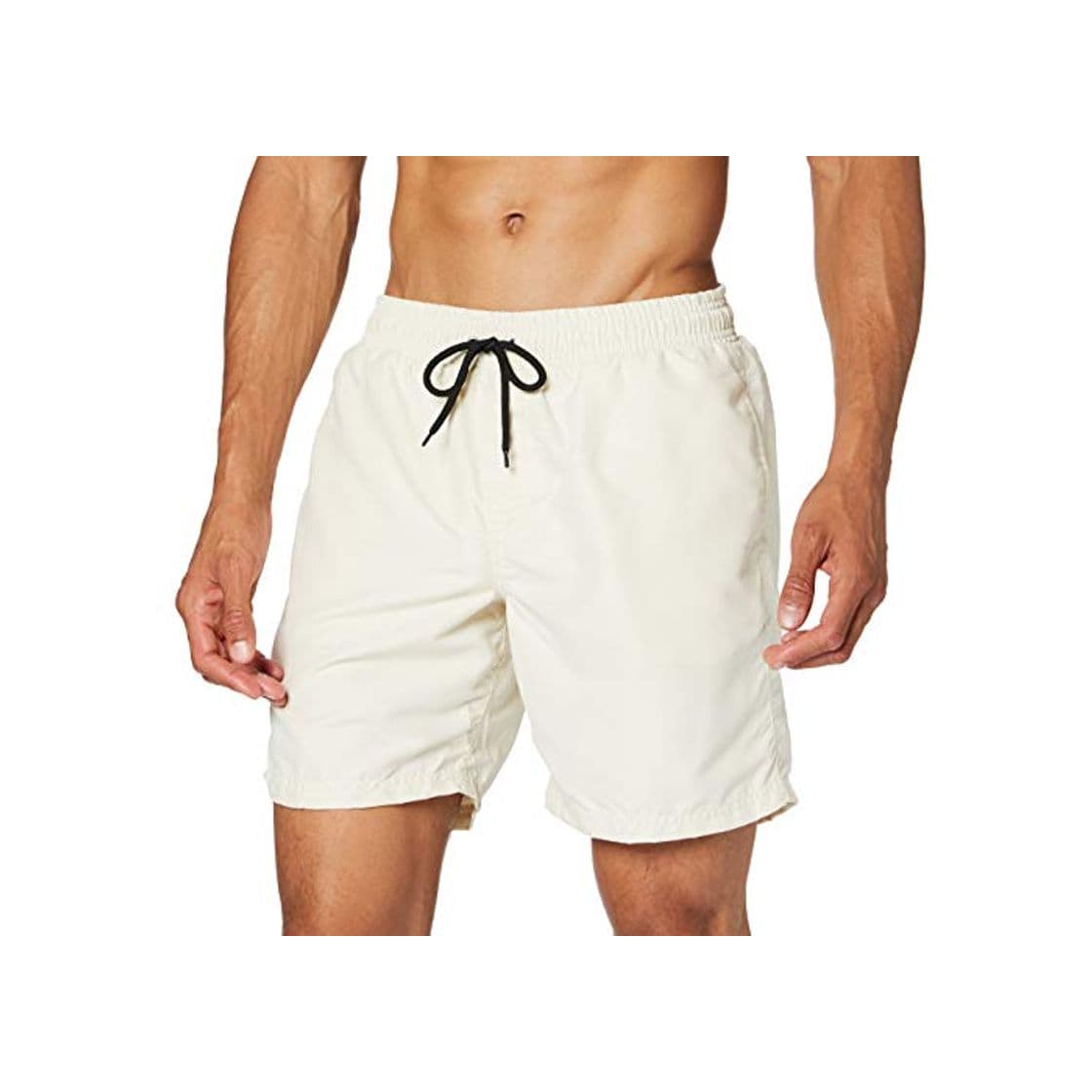 Moda Marca Amazon - find. Shorts Bermuda Hombre, Marfil