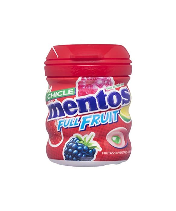 Product Mentos Chicle Sin Azúcar Full Fruit Bote con Sabor a Frutas Silvestres