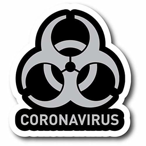 Producto Coronavirus - Adhesivo con logotipo divertido de Coronavirus