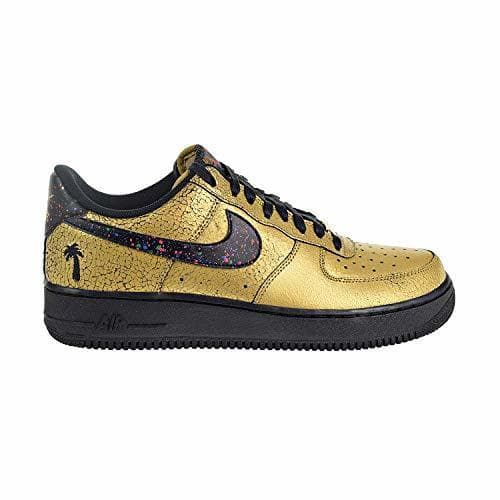 Moda Nike Air Force 1 Tenis Bajas para Hombre, Dorado