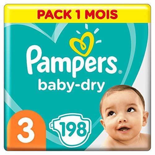 Beauty Pampers Baby Dry - Pañales para bebés, Talla 3