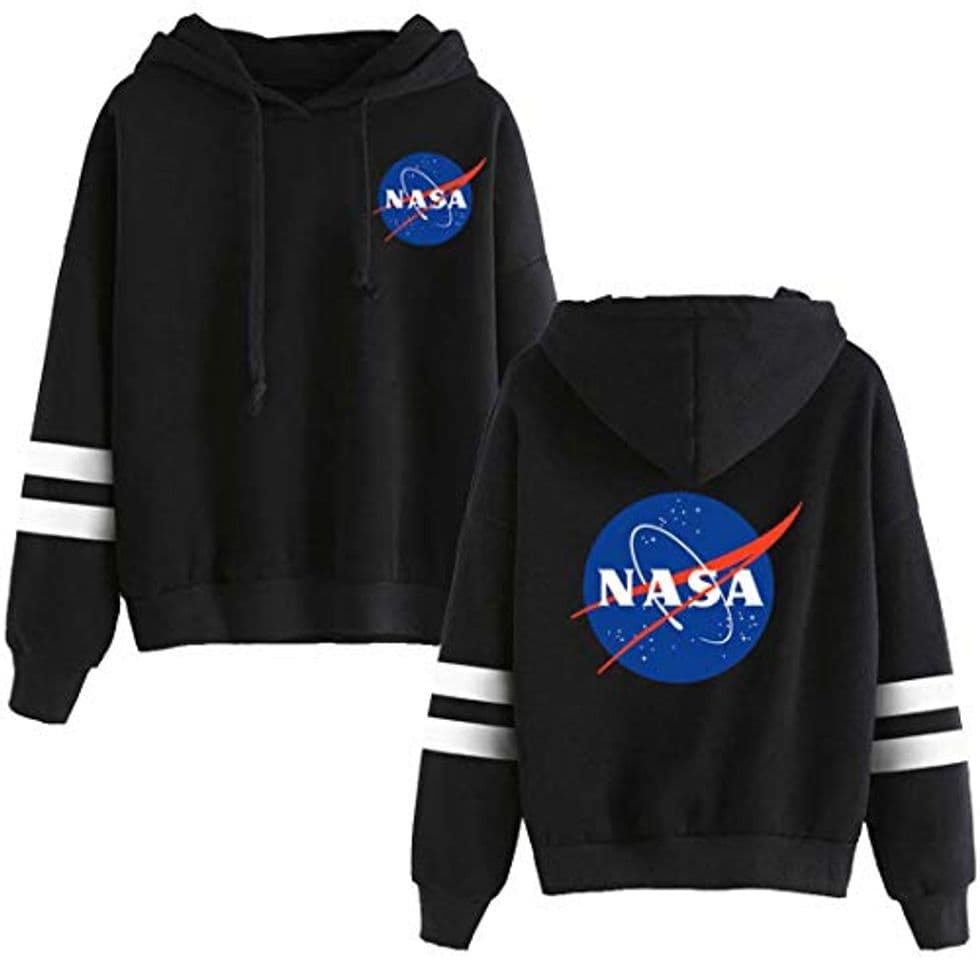 Product EMILYLE Mujer NASA Aeronautico Sudadera con Capucha Manga Larga Deportiva. L