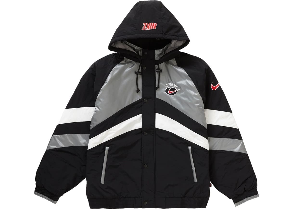 Moda Supreme Nike Hooded Sport Jacket Silver