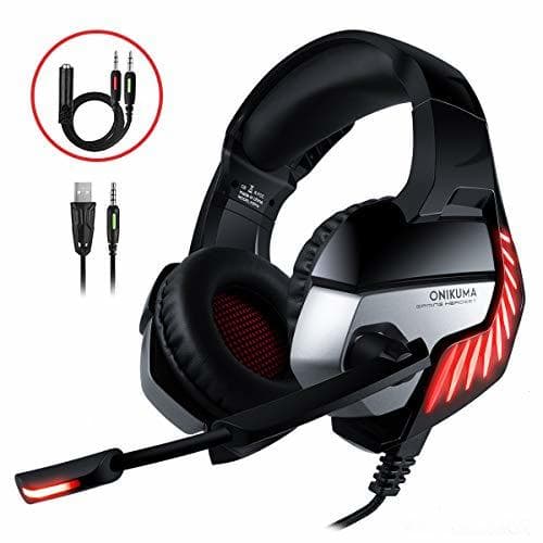 Product CHEREEKI Cascos Gaming Cascos para Juegos PS4, PC, Xbox One Auriculares Gaming