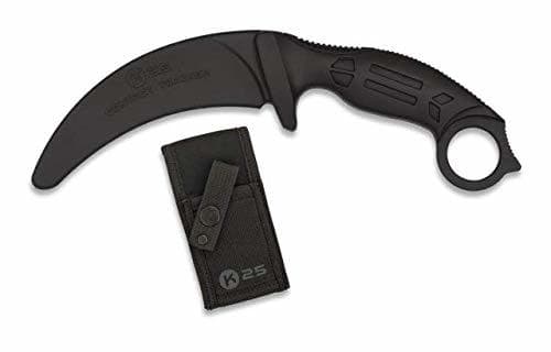 Product Cuchillo Entrenamiento Karambit Negro Hoja 10,6 para entrenar artes marciales, dummy, airsoft,