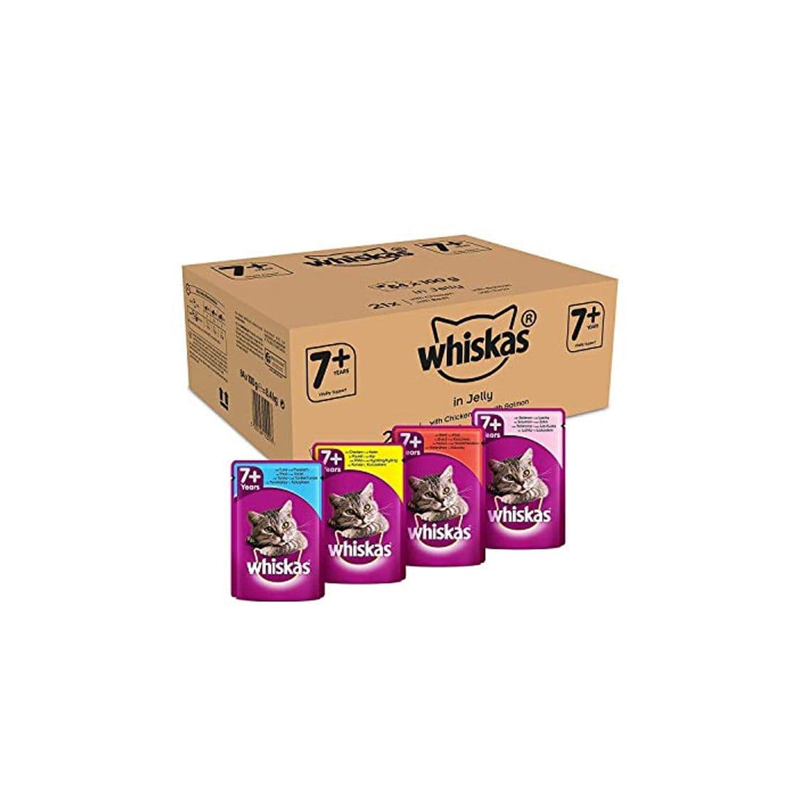 Product Whiskas Cat /  Comida húmeda para gatos adultos 7+ Selección de