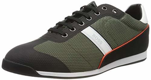 Moda BOSS Glaze_lowp_mewt, Zapatillas para Hombre, Verde