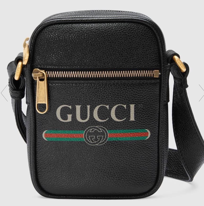 Product Gucci Print leather shoulder bag