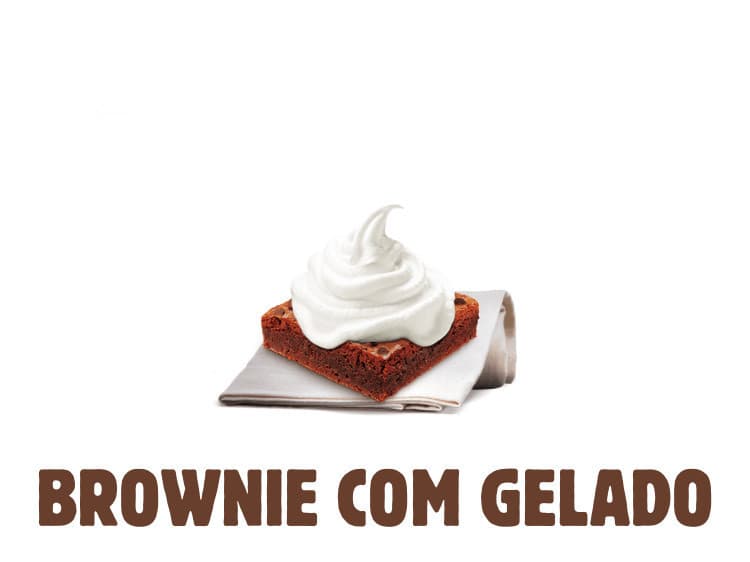 Moda Brownie com gelado 