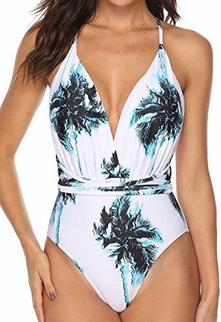 Producto INSTINNCT Bikini Monokini Mujer V-Escote Push-up Acolchado Bra Trajes de Baño Brasileño