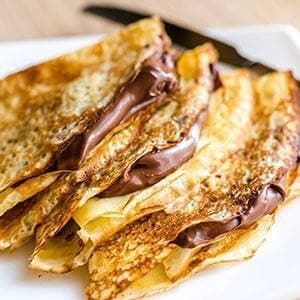 Producto Crepes com Nutella