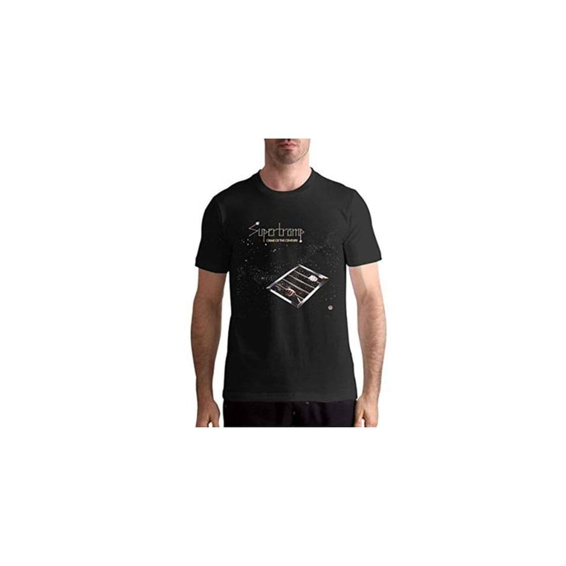 Product YYdg Camiseta para Hombre con Estilo para Hombres 'con Tops Negro Supertramp