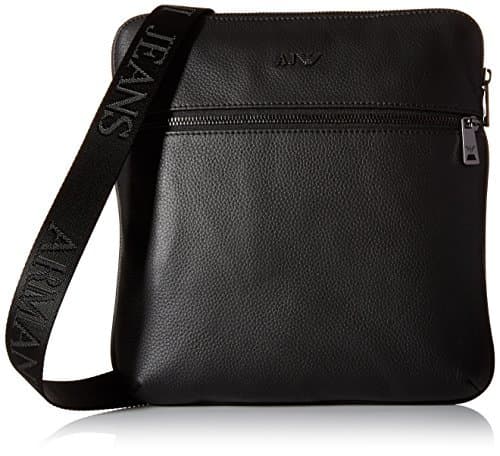 Lugar Armani Jeans messenger bag man leather black