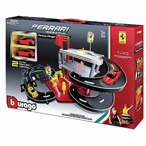 Product Bburago 15631204 - Garaje de Ferrari con dos coches