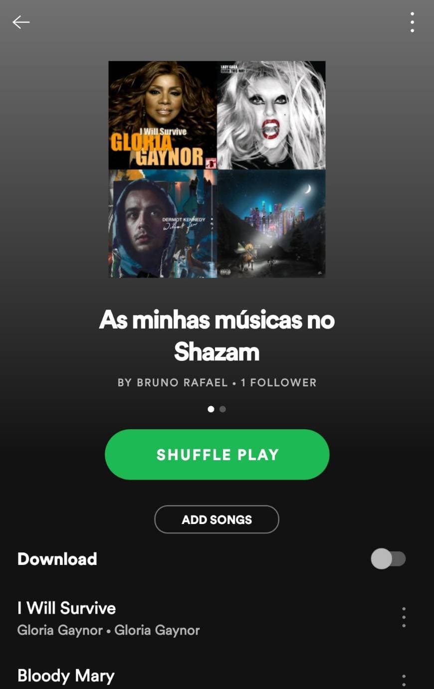 Canción As minhas músicas no Shazam.🎧🎵