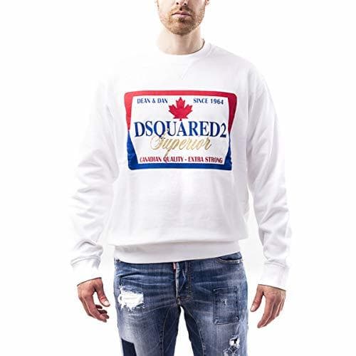 Producto DSQUARED Felpa in Cotone S74GU0348 White Size