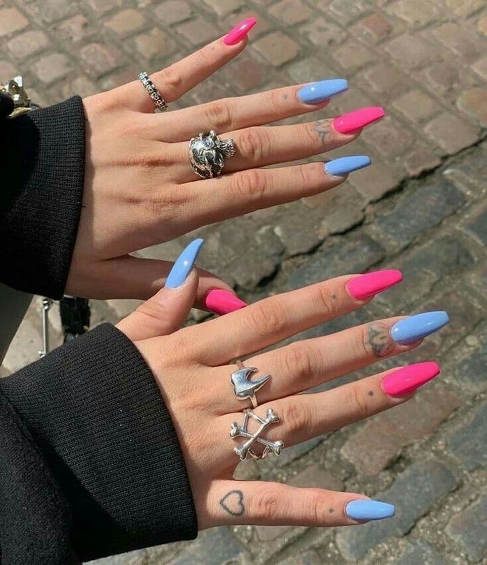 Fashion Blue and Pink