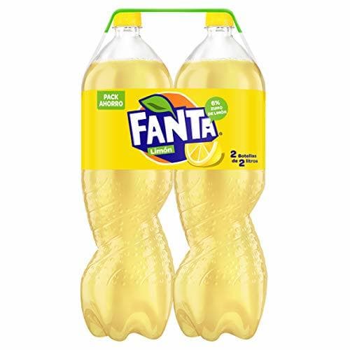 Producto Fanta - Limón, Refresco con gas, 2 l