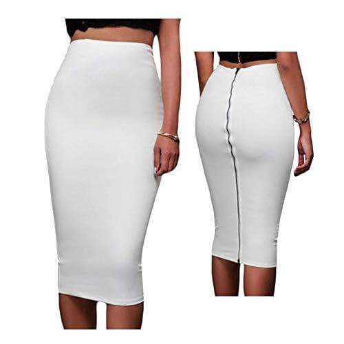 Moda GYYWAN Sexy Cintura Alta Faldas Delgadas De Las Mujeres Bodycon Lápiz Falda