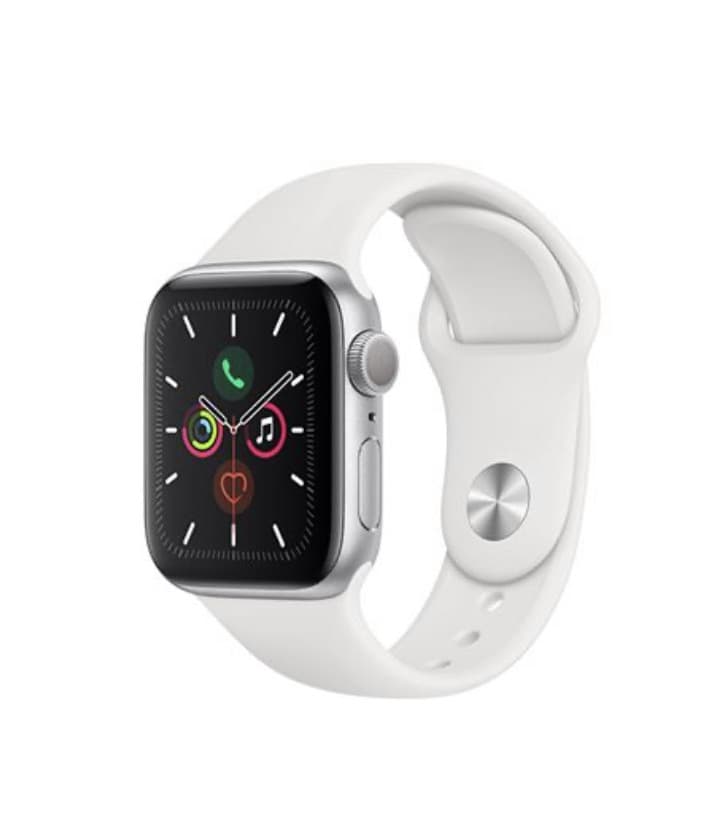 Product Apple Watch Series 5 Silver Aluminum With White Sport Band 