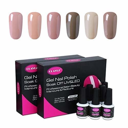 Belleza Clavuz 6pcs Kit de Esmaltes de Uñas Gel UV LED Semipermanente Serie