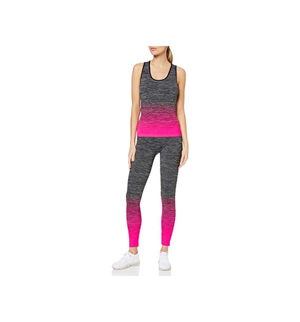 Product FM London Vest Top and Leggings Conjunto Ropa Deportiva, Rosa