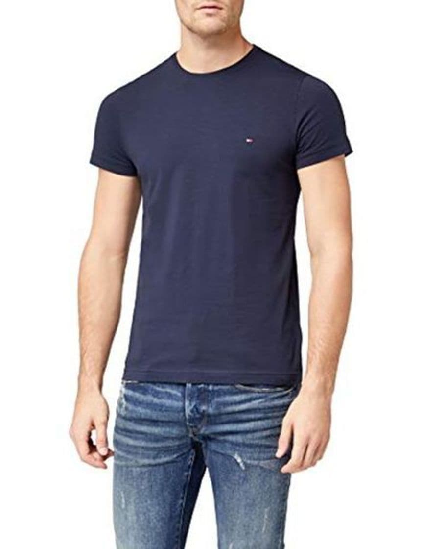 Producto Tommy Hilfiger Core Stretch Slim Cneck tee Camiseta, Azul