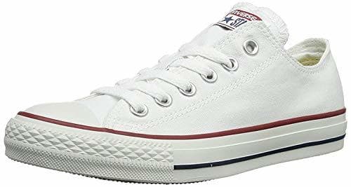 Moda Converse Chuck Taylor All Star, Zapatillas de Lona Infantil, Blanco