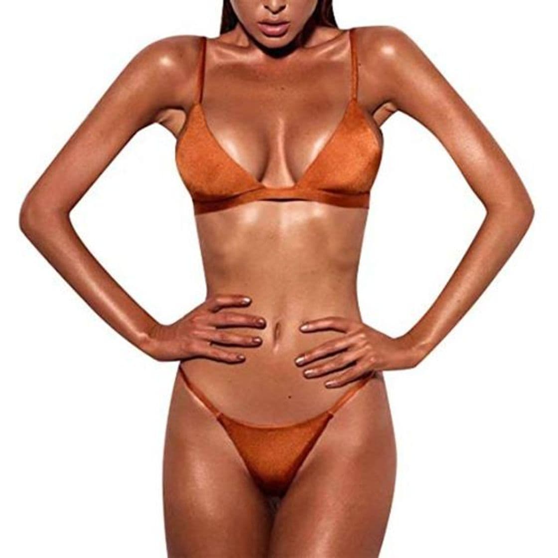 Producto Bañador Mujer 2019 Tops de Bikini Trajes de Baño Tanga Triángulo Suave Acolchado Tops y Braguitas Conjuntos Bikinis Bañador Brasileño