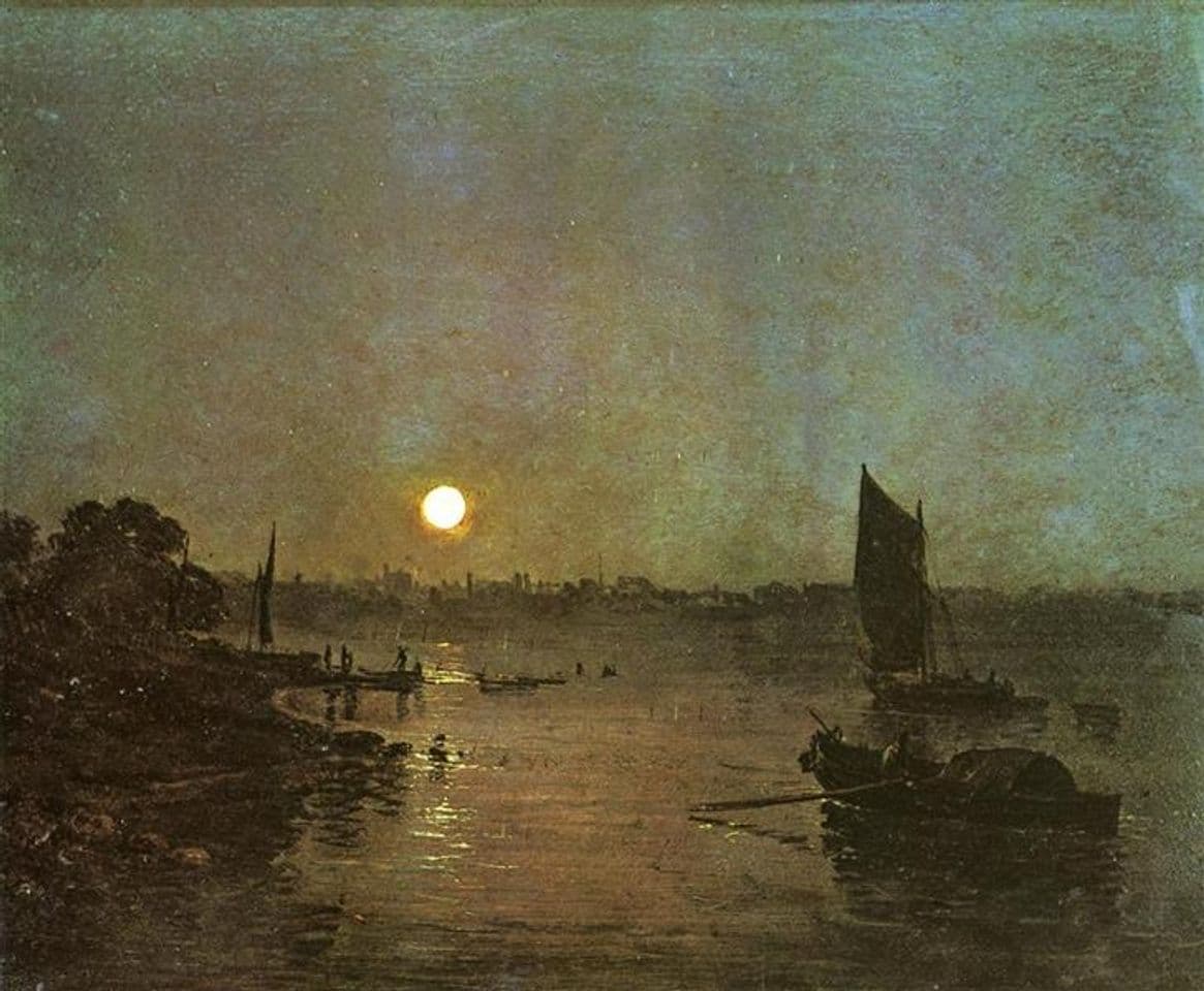 Place Moonlight at Millbank, de Turner