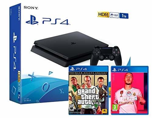 Electronic PS4 Slim 1Tb Negra Playstation 4 Consola