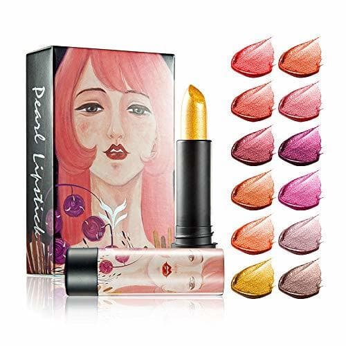 Belleza HUAMIANLI Velvet Dusty Rose Brilho Ryukin Pearly-lustre LÃ¡piz labial Deep Red Lip