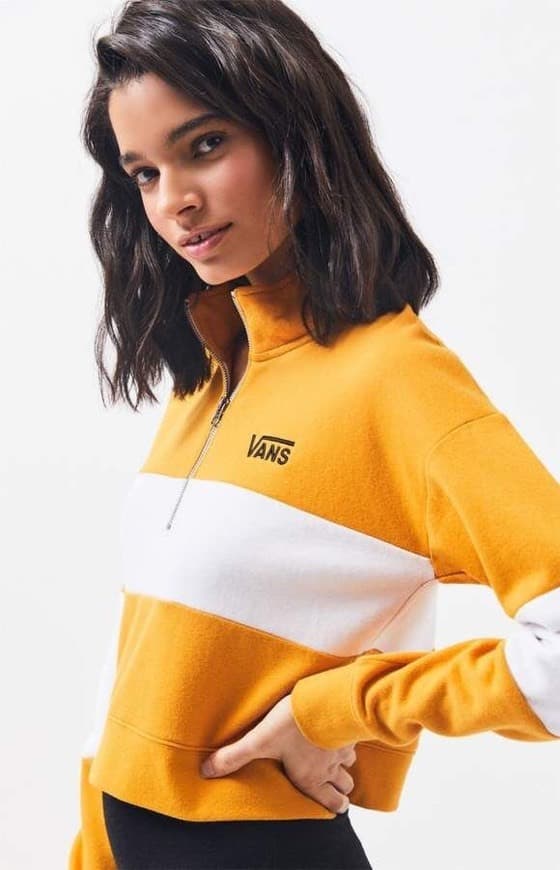 Product Half Zip Cropped SweatShirt