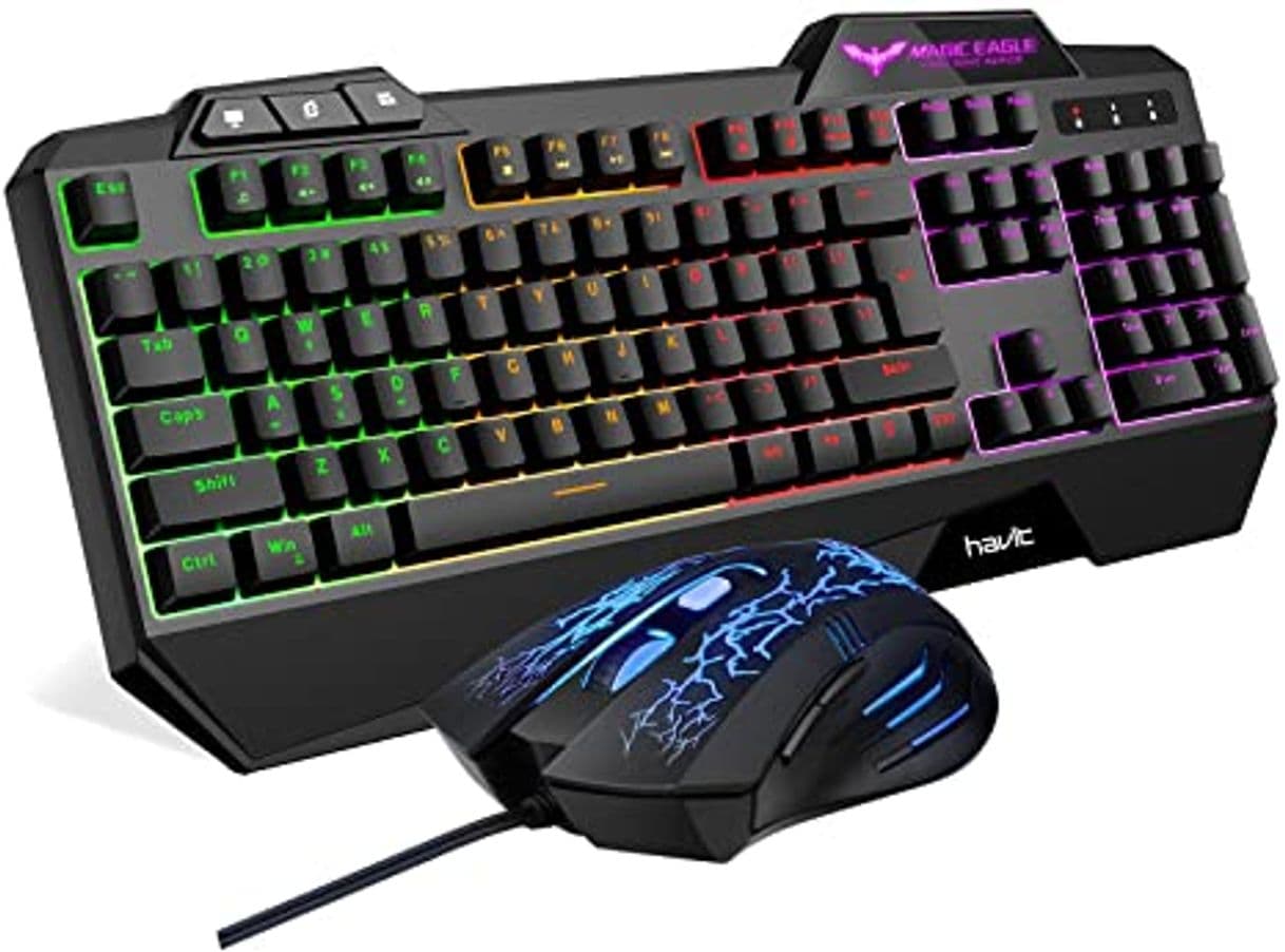 Electronic Teclados Gaming, TedGem Teclado Gaming, Teclado USB, Teclado Gaming PS4 LED Retroiluminado