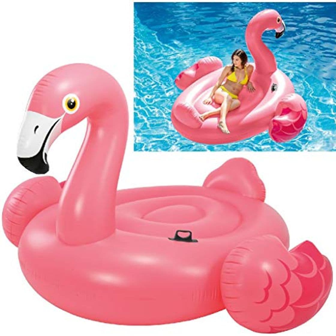 Producto Intex- Flamingo Flamenco XL hinchable 218 x 211 x 136 cm, Color