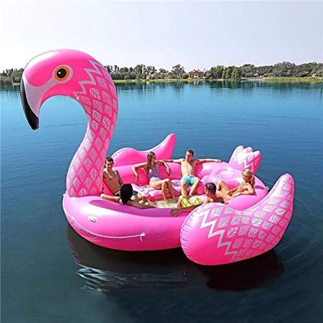 Producto Unicornio Gigante Flamenco Bote Inflable Adecuado para 6 Personas Fiesta en la