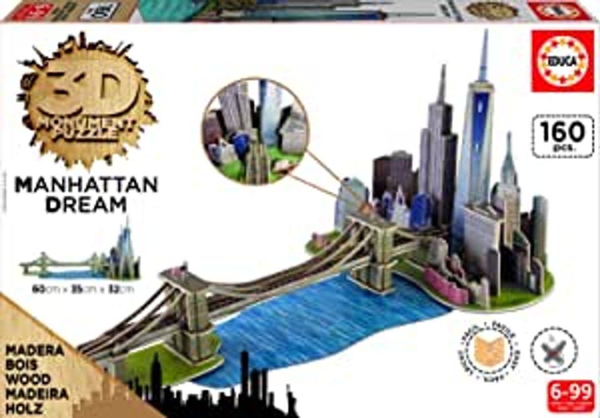 Producto Puzzle Educa 3D Monuments Manhattan Dreams