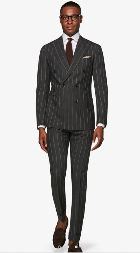 Product Double breasted classic suit grey