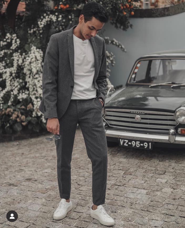 Fashion Casual grey suit outfit